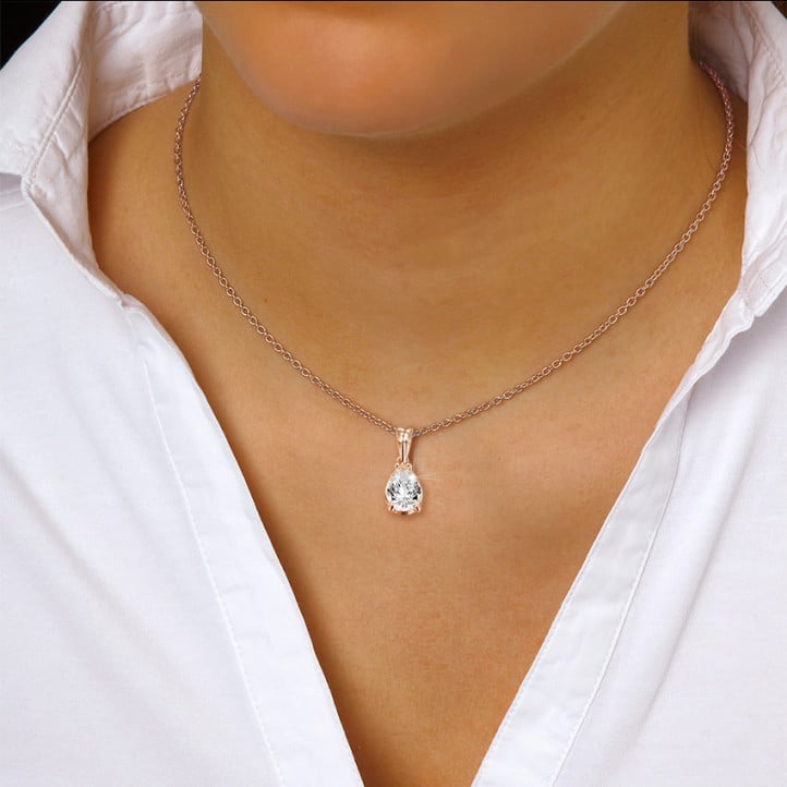 3.50 CT Solitaire Round Cut Simulated Diamond Prong Set White Gold Finish Pendant NecklaceMinimalist NecklaceMothers Day GiftProm Gift